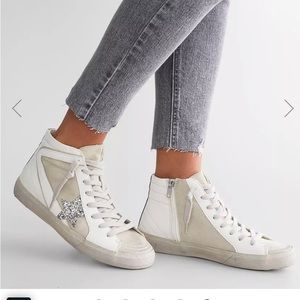 Passion high top sneakers with star on the side.  Size 8. Worn once.